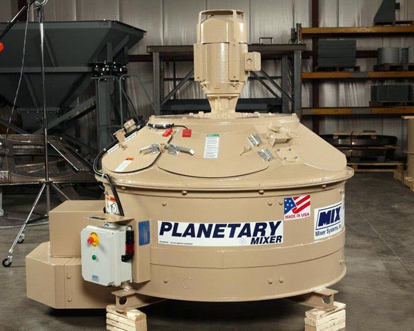 Planetary style refractory mixer