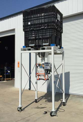 buckhorn probox located above model gwb digital open mouth bagger machine