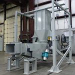 Large Rectangular Vibrating Tube Feeder with Powder Coated Support Frame