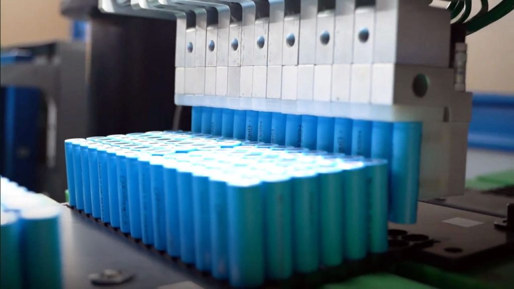 automatic battery pack assembly line