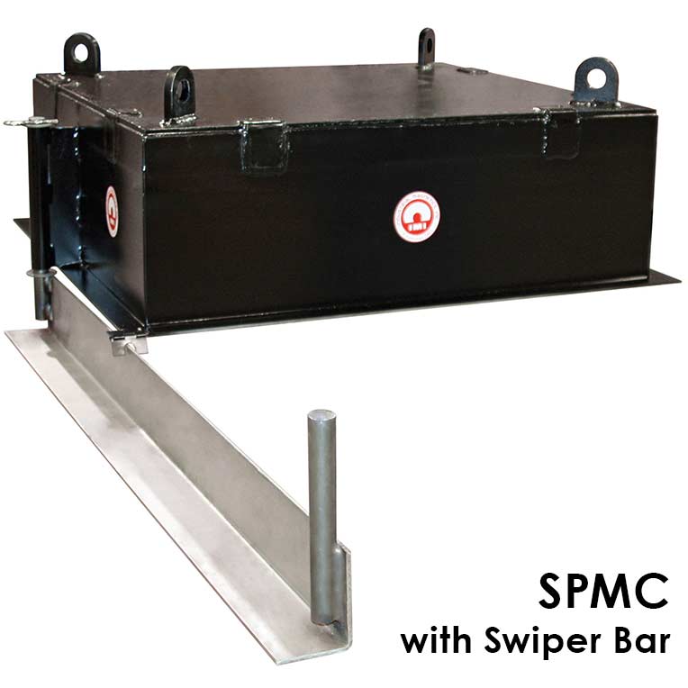 manual clean magnet with swiper bar
