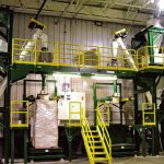 bulk bag filling system for plastic pellets