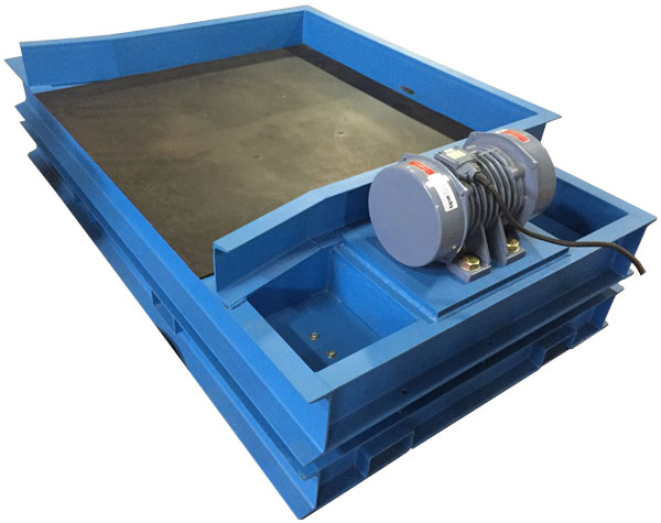 flat deck vibrating table with one vibrating motor