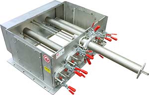 Large tube magnets used for paper recycling