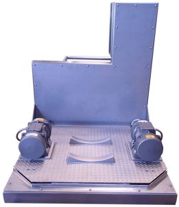 Vibrating table to vibrate and settle wine barrels