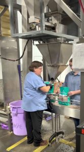 repackaging or rebagging bulk dog and cat food into small bags and pouches