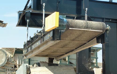 Removing Rebar from Crushed Concrete Using a Magnet