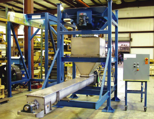 Bulk Bag Unloading System with Screw Conveyor