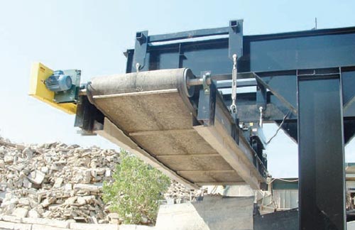 Concrete Recycling Removing Rebar