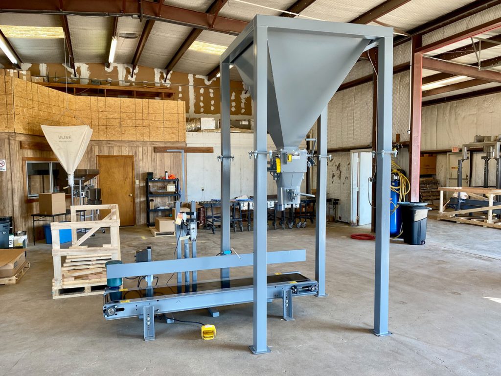 manual bag filling machine and system for corn grains and feed