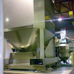 large volume stainless steel IBC for blending and mixing ingredients