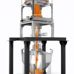 IBC Filling Station with Maximum Dust Containment and Partial Discharge