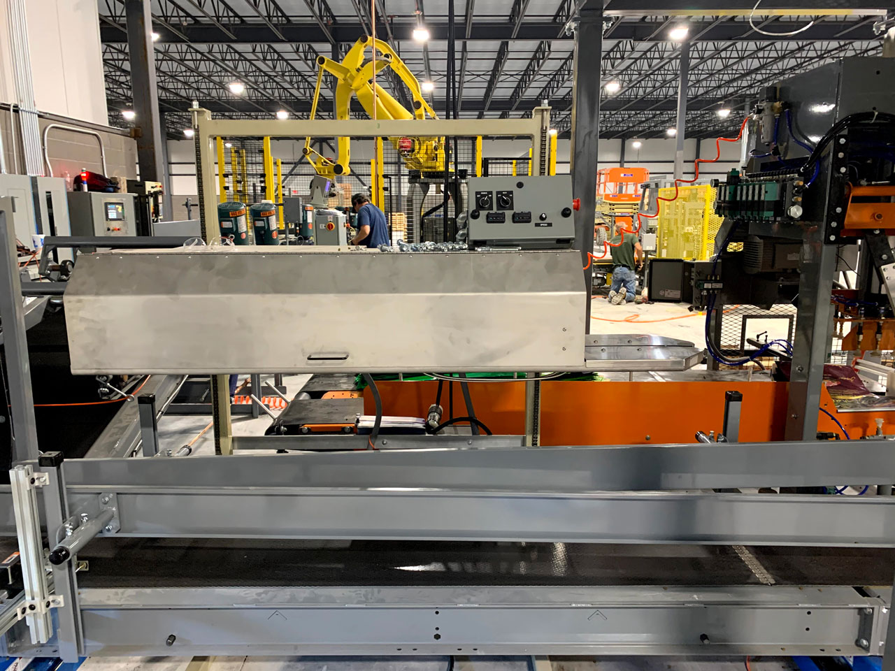 Industrial bag sealing equipment for large open mouth poly bags