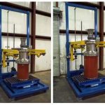 bulk bag filler with drum box bucket adapter