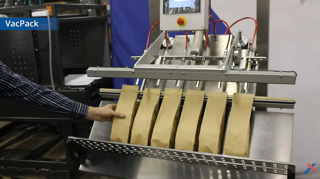 vacuum sealing 6 bags of coffee at a time vp 3600 003