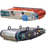 suspended permanent magnet with metal conveyor belt