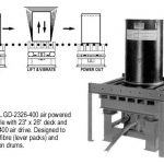 grid deck vibratory table under roller conveyor system
