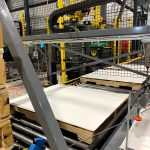 pallets with slip sheets applied automatically