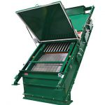 single front to back dry screening machine