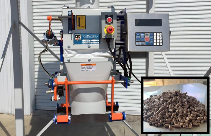 digital bag filling machine for bagging wood pellets
