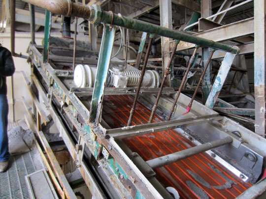 silica sand wet scalping screen