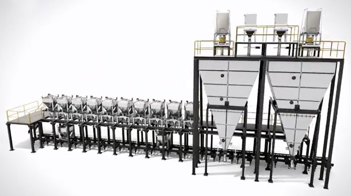Intermediate Bulk Container IBC System for Plastic Compounding